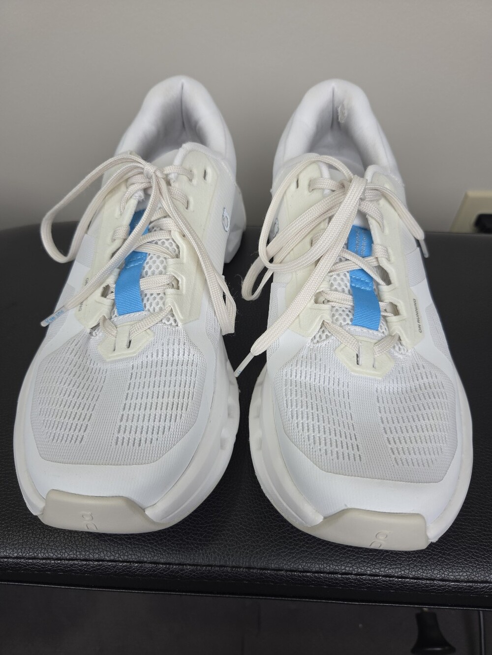 On Cloudrunner 2 Womens 8 Running Shoes White Blue Cushion Mesh Sneaker - Picture 9 of 13